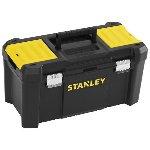 фото Ящик с органайзером stanley stst1-75521 essential toolbox metal latch 48.2x25.4x25 см 19'' черный