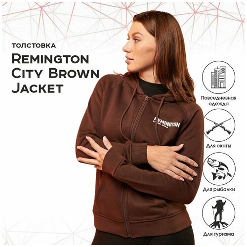 фото Толстовка remington city brown jacket р. l