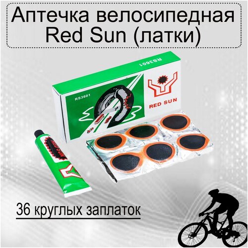 фото Аптечка велосипедная 36 заплаток (латки) red sun нет бренда