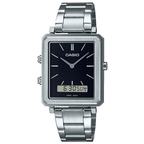 фото Наручные часы casio casio mtp-b205d-1e, серебряный, черный