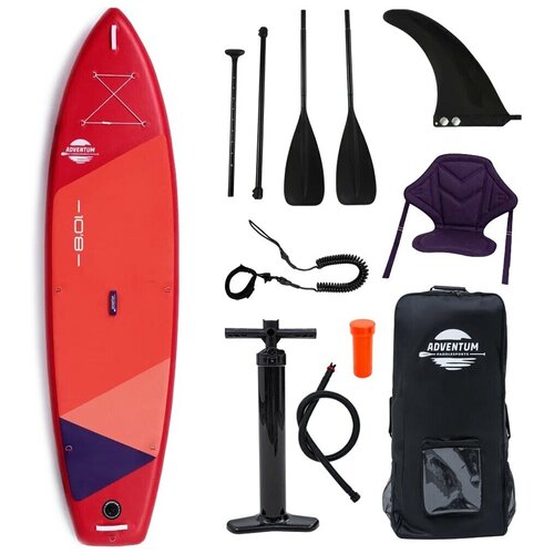 фото Sup доска надувная adventum 10.8 red