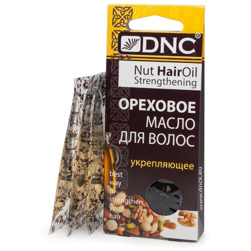 фото Dnc ореховое масло для ухода за волосами (укрепляющее), 15 мл, 3 шт.
