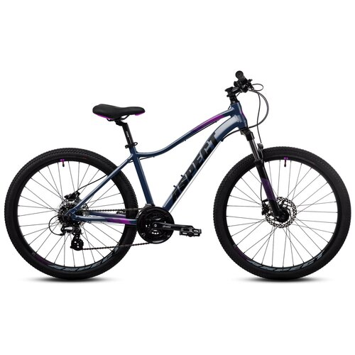 фото Женский велосипед aspect oasis hd (2022) 18" черно-фиолетовый (165-182 см)