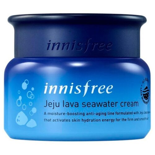 фото Innisfree Jeju Lava Seawater Cream Крем для лица с вулканической морской водой, 50 мл