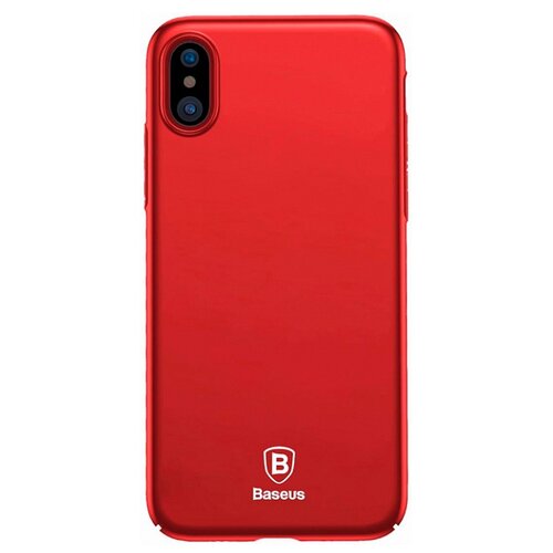 фото Чехол-накладка baseus thin case для apple iphone x red