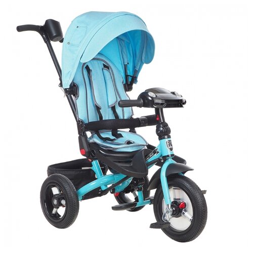 фото Трехколесный велосипед mars mini trike transformer t400/2019, jeans light blue