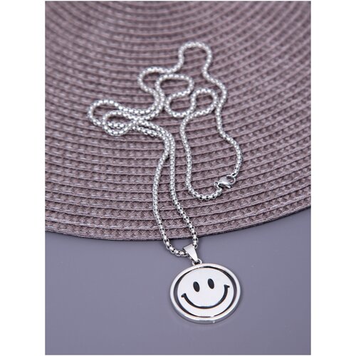 фото Подвеска смайлик кулон на шею мужской женский цепь подарок kcgames