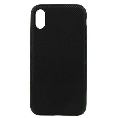 фото Чехол-накладка dotfes g02 carbon fiber card case для apple iphone x черный