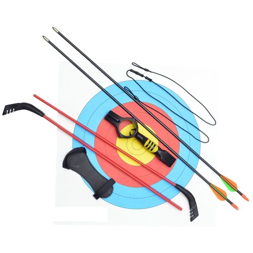фото Детский лук bowmaster циклоп (2 стрелы, крага, мишень, напальчник)