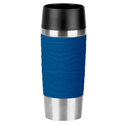 фото Термокружка emsa travel mug waves, 0.36 л синий