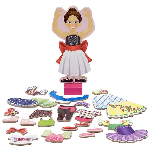 фото Игровой набор melissa & doug nina ballerina magnetic dress-up set 3554