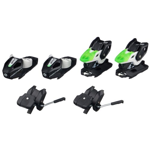 фото Горнолыжные крепления fischer rsx 12 gw powerrail solid black/white/green , скистопы 85 мм