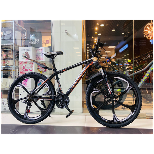 фото Горный велосипед на литых дисках trioblade 3055 26" черный/оранжевый