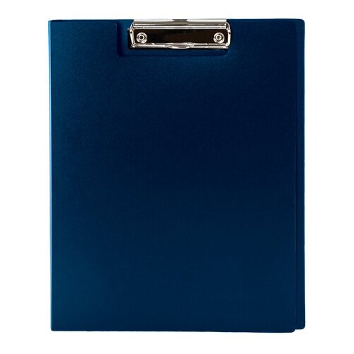 фото Staff папка-планшет с прижимом и крышкой а4, пластик синий