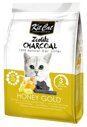 Наполнитель Kit Cat Zeolite Charcoal Honey Gold (4 кг)