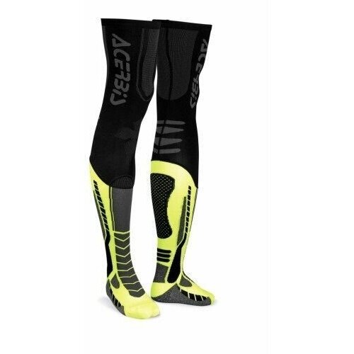фото Чулки-носки под наколенники acerbis x-leg pro black/yellow для мотоциклиста