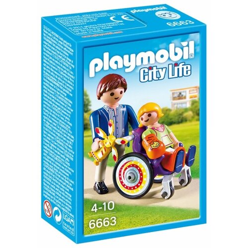 фото Набор с элементами конструктора playmobil city life 6663 малыш в инвалидной коляске