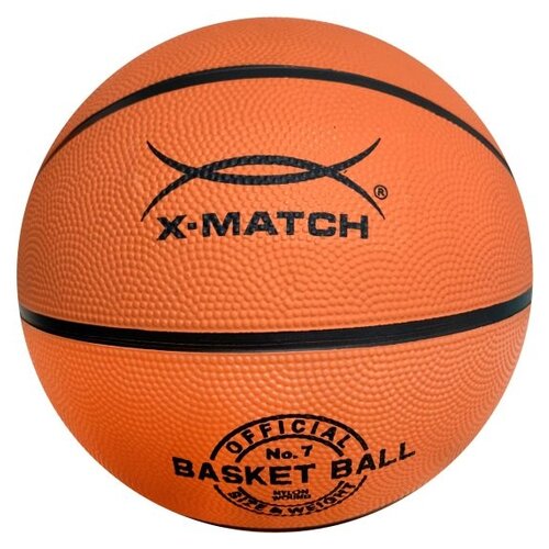 фото Баскетбольный мяч x-match 56462, р. 7 оранжевый