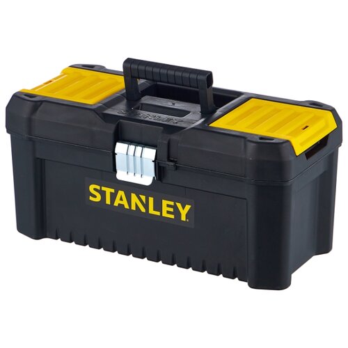 фото Ящик с органайзером stanley stst1-75518 essential toolbox metal latch 41x20x20 см 16'' черный