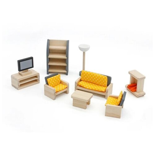фото Игровой набор мебели "гостинная" для кукольного домика lanaland