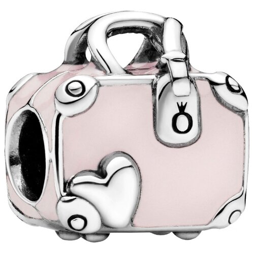 фото Pandora шарм розовая дорожная сумка 798063en124