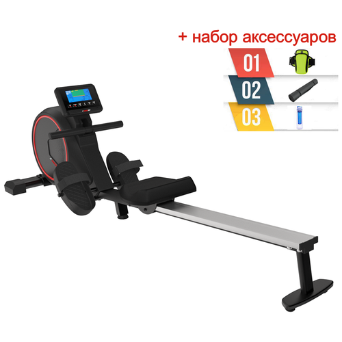 фото Гребной тренажер unix fit techno rower 410e + аксессуары для фитнеса unixfit