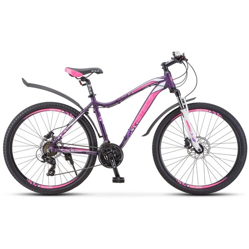 фото Велосипед stels женский горный miss-7500 d 27.5" v010 16" тёмно-пурпурный цвет