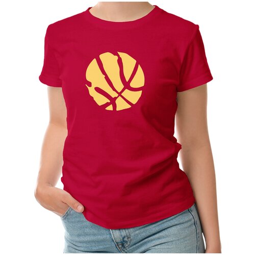 фото Женская футболка «оранжевый мяч. баскетбольный арт» (xl, черный) roly