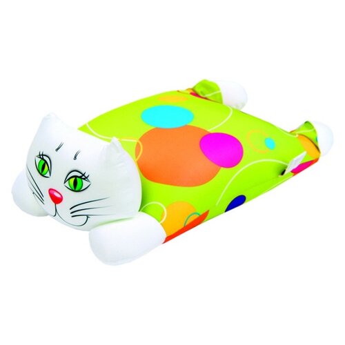 фото Антистрессовая подушка-игрушка штучки, к которым тянутся ручки кокетка, зеленый круг, 25х40см