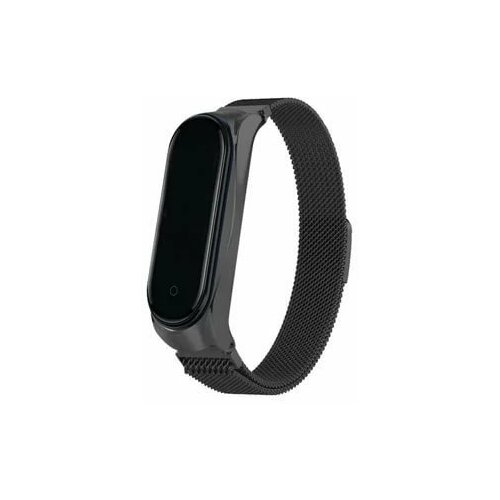 фото Металлический ремешок для xiaomi mi band 5, миланская петля, черный isa