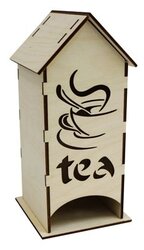 Astra & Craft Деревянная заготовка для декорирования чайный домик Чай L-442