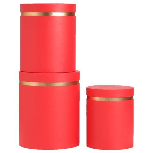 фото Набор подарочных коробок yiwu youda import and export круглые, 3 шт., голубой