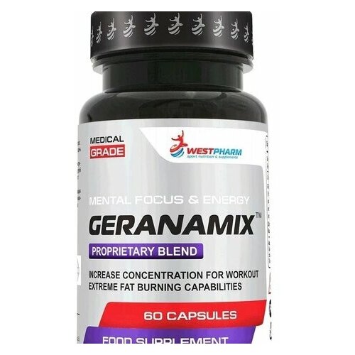 фото Жиросжигатель geranamix 60 caps westpharm