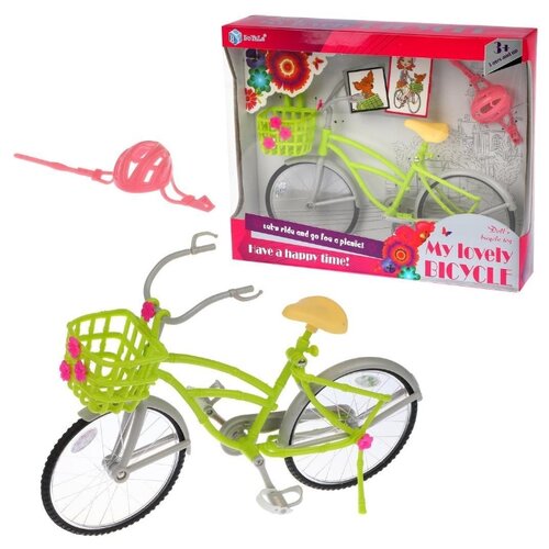 фото Велосипед для куклы наша игрушка 3 предмета (byl601-1)