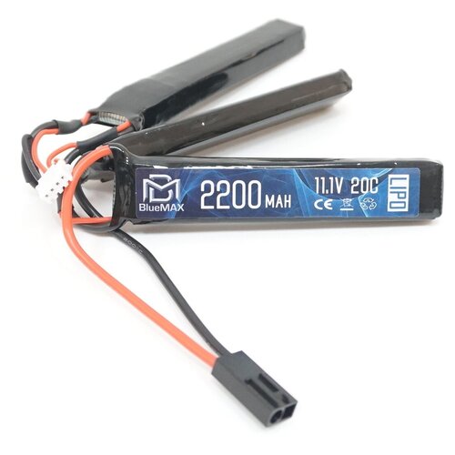 фото Акб bluemax 11.1v lipo 2200mah 20c triple 3x (10x20x102)