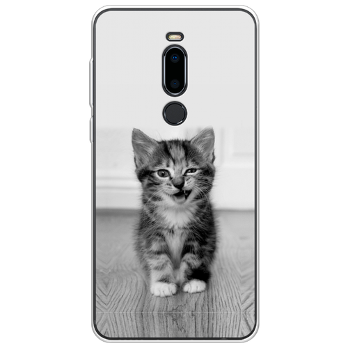 фото Чехол-накладка case place силиконовый с рисунком для meizu m8 (73150) подмигивающий котенок