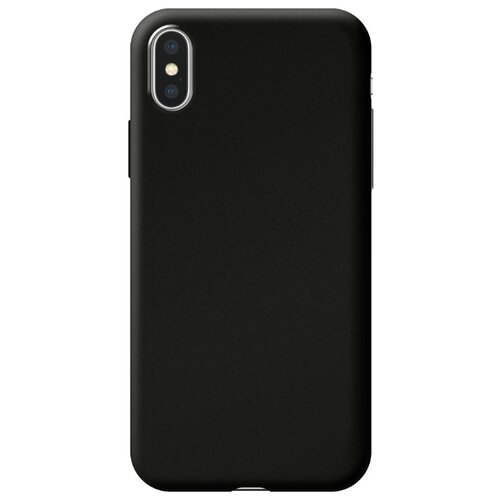 фото Чехол-накладка deppa silk case для apple iphone xs max черный металлик
