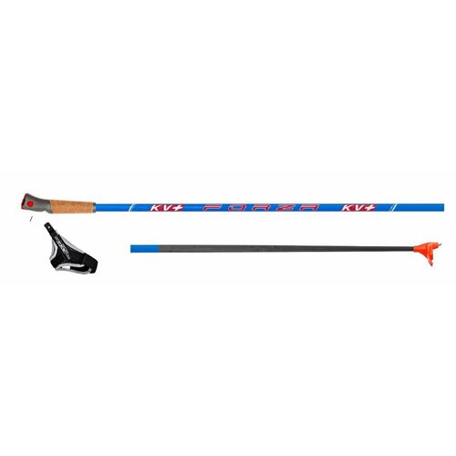 фото Лыжные палки kv+ forza blue clip xc-pole 22p016b 142,5cm