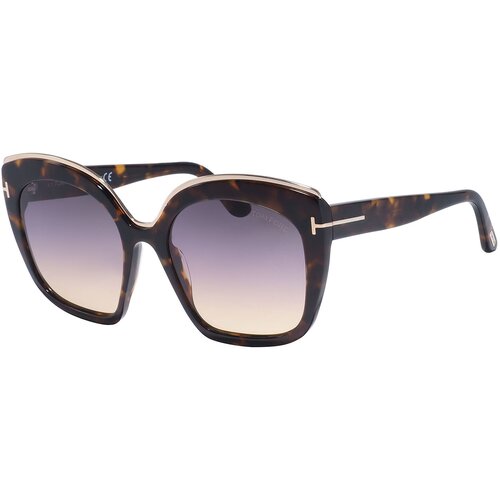 фото Солнцезащитные очки tom ford, бабочка, оправа: пластик, градиентные, для женщин, коричневый