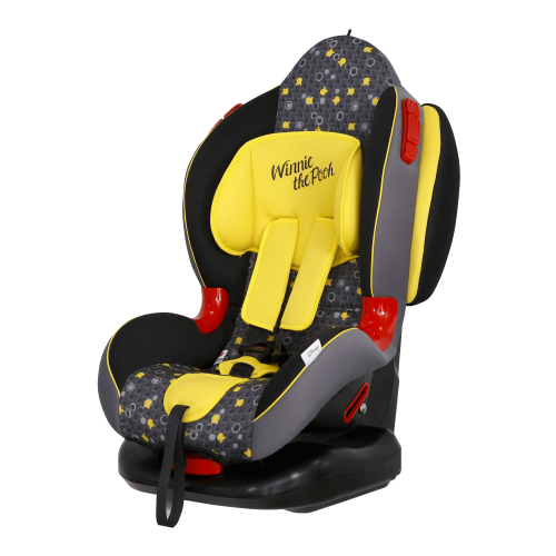 фото Автокресло группа 1/2 (9-25 кг) siger disney кокон isofix, винни пух кружки