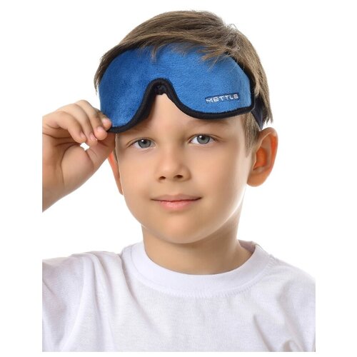 фото Детская маска для сна 3d small ультра комфорт, синий mettle