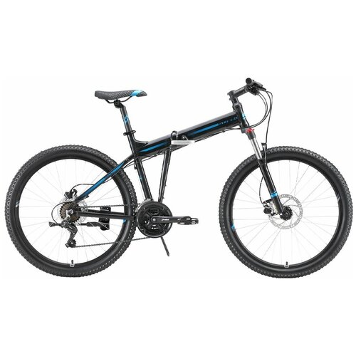 фото Складной велосипед stark cobra 26.2 hd, год 2023, цвет черный-синий, ростовка 20