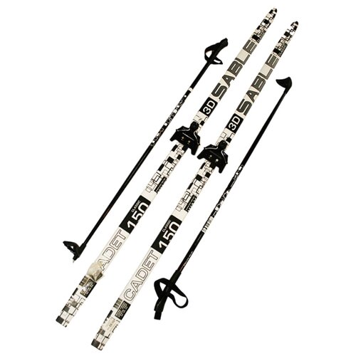 фото Лыжный комплект (лыжи + палки + крепления) 75мм 170 cadet black/white stc