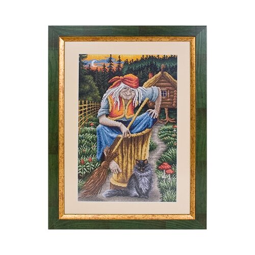 фото Набор для вышивания panna "золотая серия. баба- яга", арт. вс-0801, 25х35 см
