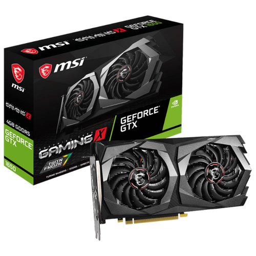 фото Видеокарта msi geforce gtx 1650 1860mhz pci-e 3.0 4096mb 8000mhz 128 bit 2xdisplayport hdmi hdcp gaming x retail