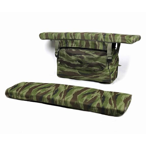 фото Комплект из двух мягких накладок для сидений лодки с сумкой, gaoksa, 75*20*4см, оксфорд (зеленый)