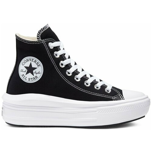 фото Кеды converse chuck taylor all star chuck taylor all star 568497, демисезон/лето, повседневные, высокие, размер 35 eu, черный