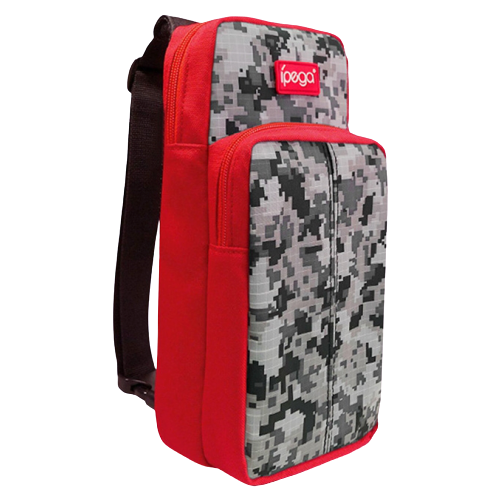 фото Сумка для консоли и аксессуаров ipega sling bag (красная/городской камуфляж) для nintendo switch lite (pg-sl011) (nintendo switch)