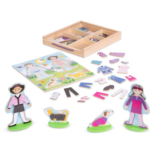 фото Игровой набор melissa & doug best friends magnetic dress-up play set 9314