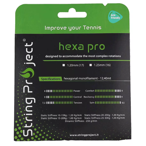 фото Теннисные струны string project hexa pro, 12 м.
